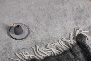 Kulatý koberec Undra, stříbrný, ⌀200