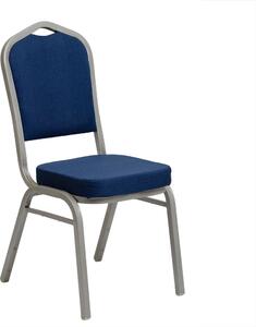 Banketní židle Luxus 25x25x1.2 hladká modrá