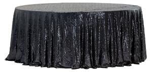 Stříkaný ubrus černý průměr 340 cm