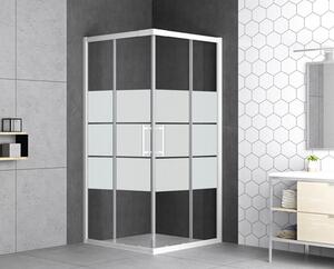Sprchový kout Form & Style Samoa 80-90x195 cm, sklo dekor