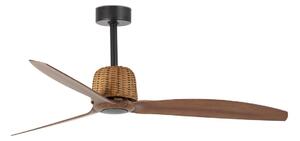 FARO 33435WT- Stropní ventilátor WEAVER M pr. 128 cm hnědá/černá Wi-Fi Tuya + DO