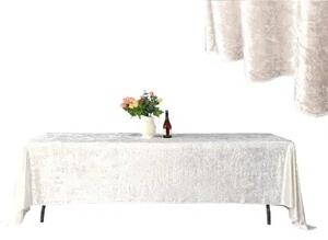 Obdélníkový sametový béžový ubrus 280x160cm Velvet