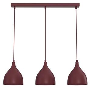 Lustr na lanku NOAK CLASSIC 3xE27/15W/230V burgundy