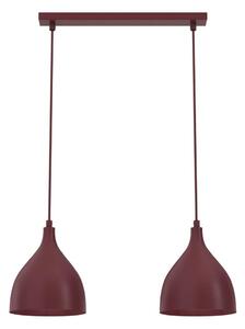 Lustr na lanku NOAK CLASSIC 2xE27/15W/230V burgundy