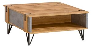Konferenční stolek do obývacího pokoje 80 cm Lofter L12 Betonový Millenium Oak Wotan