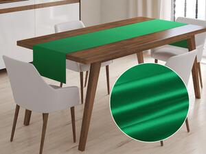 Biante Saténový běhoun na stůl polyesterový Satén LUX-028 Irská zelená 20x120 cm