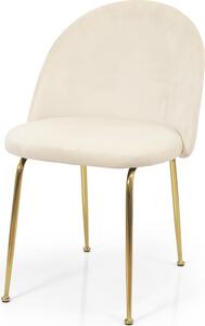 Sametová jídelní židle Milton & Oldbrook Luxor Beige