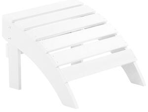 Zahradní židle s podnožkou bílá ADIRONDACK