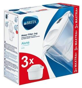Brita Starter pack filtrační konvice Aluna, bílá + 3 vodní filtry Maxtra+ Pure Performance 1040564