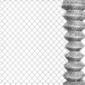 Pozinkovaná síť pro ohrady zvířat s rombovým okem 50×50, role 25 m, průměr drátu 1,8 mm – 125 cm