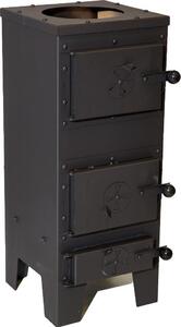 HUKA HK-0153 Kamna se šamotem 77 x 39 x 29 cm, 7,5 kW