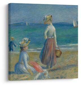 Obraz - Auguste Renoir, Figures on the Beach, reprodukce (30x30 cm)