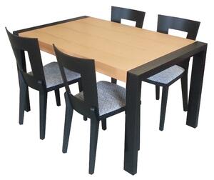 Dýhovaný jídelní stůl KATKA Varianta: Pevný 90 x 90 cm, (na výběr více variant)
