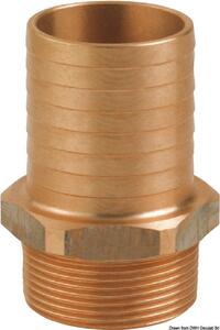GUIDI hnědé spojky hadice s vnějším závitem 1" x 25 mm Osculati 17.568.17