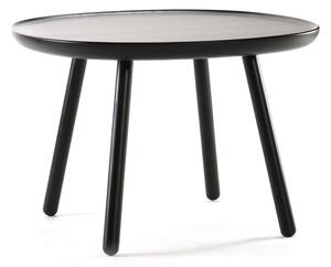 Černý stolek z masivu EMKO Naïve, ø 64 cm