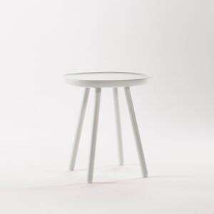 Bílý odkládací stolek z masivu EMKO Naïve, ø 45 cm