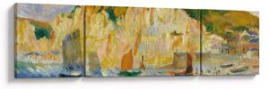Obraz - Auguste Renoir, Sea and Cliffs, reprodukce (170x50 cm)