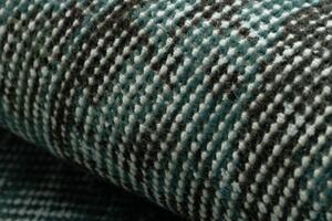 Ručně tkaný vlněný koberec Vintage 10494 rám / ornament, zelený