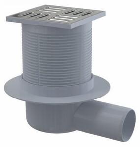 Podlahová vpusť Alca 105x105/50 horizontální konstrukční výška 79 mm