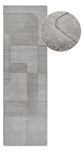 Šedý ručně tkaný vlněný běhoun 80x250 cm Charlotte – Villeroy&Boch