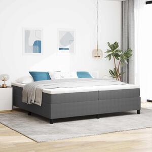 Rám platformy Světle šedá 200 x 200 cm Žebrovaná látka 3337427