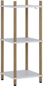 Rohová police Vicco Bivio Bílá/borovice 30 x 72 cm 3 police, Model 57476