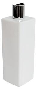 Dávkovač na mýdlo 500 ml bílý s černo-stříbrným DISC TOP LUNA