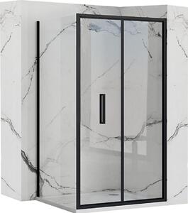 Sprchový Kout Rea Rapid Fold Black 80X80