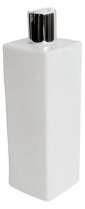 Dávkovač na mýdlo 500 ml bílý s bílo-stříbrným DISC TOP LUNA