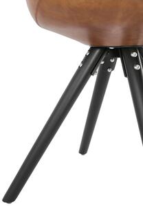 Kokoon Design Jídelní židle Kokoon Nampa | hnědo-černá