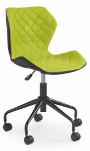HALMAR Dětská židle MATRIX, barva: černá / zelená