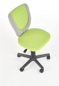 HALMAR TOBY dětská židle šedá/zelená (657)