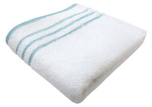 RUČNÍK PRO HOSTY, 30/50 cm, bílá, petrolej Esposa - Ručníky pro hosty
