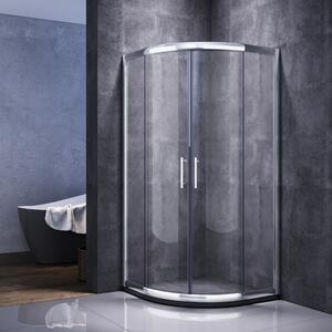 SONNI čtyřhranný sprchový kout rohový vstup kulatý sprchový kout 100x100 cm posuvné dveře sprchový kout