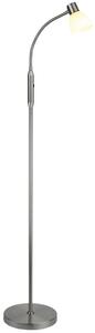 Stříbrná kovová stojací lampa Halo Design Hudson 120 cm