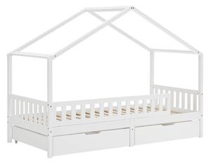 - Dětská postel Yuki 90 × 200 cm - bílá