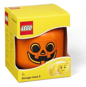 Lego® Oranžový úložný box ve tvaru dýně LEGO® Pumpkin 18,5 cm