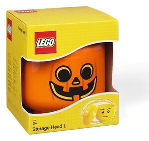 Lego® Oranžový úložný box ve tvaru dýně LEGO® Pumpkin 27 cm