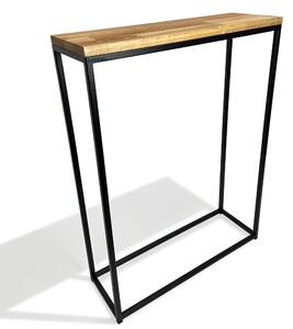 Nábytek konzola černá 60x80x20cm jednolůžková