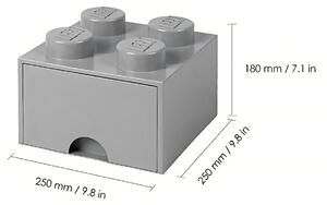 Lego® Světle šedý úložný box LEGO® Storage 25 x 25 cm