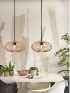 Závěsné svítidlo s bambusovým stínidlem v bronzové barvě ø 40 cm Cango – Good&Mojo