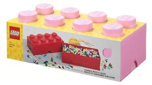 Lego® Světle růžový úložný box LEGO® Smart 25 x 50 cm