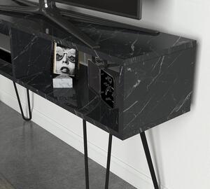 ASIR Televizní stolek ALYA mramor černá