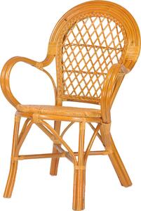 RattaNeo Coral k46 židle koňak Rattan Přírodní
