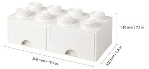 Lego® Bílý úložný box LEGO® Storage 25 x 50 cm