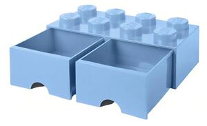 Lego® Světle modrý úložný box LEGO® Storage 25 x 50 cm