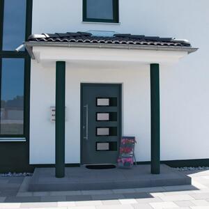 Vchodové dveře antracitové 110 x 210 cm hliník a PVC