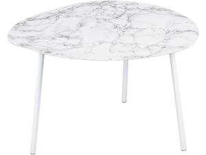 Time for home Bílý mramorový konferenční stolek Métis 51 cm