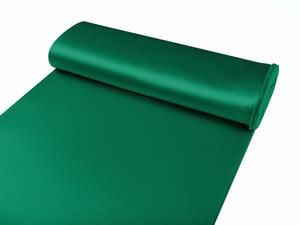 Látka polyesterový satén LUX-012 Zelená - šířka 150 cm
