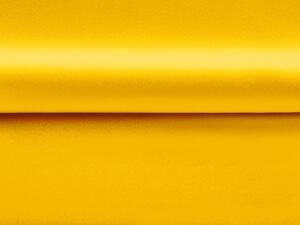Látka polyesterový satén LUX-014 Kanárkově žlutá - šířka 150 cm